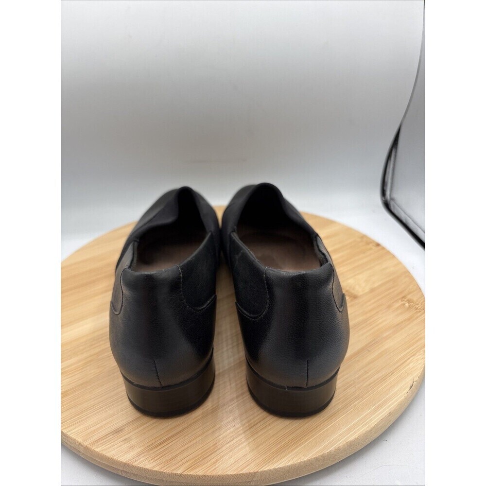 Clarks Juliet Gem Leather Slip On Shoes Black Women Size 10W Comfort Flat - Picture 4 of 10